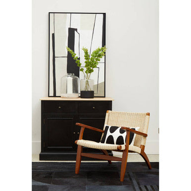 Astratto Abstract Wall Art Black Industrial