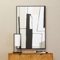 Astratto Abstract Wall Art Black Industrial