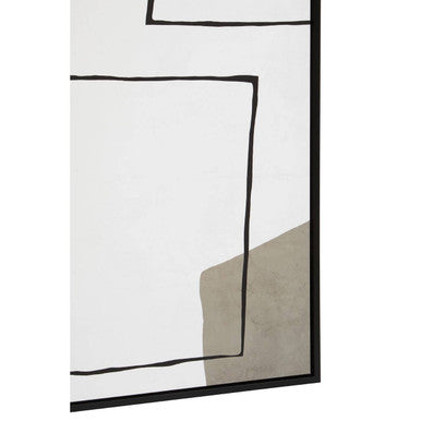 Astratto Abstract Wall Art Black Industrial