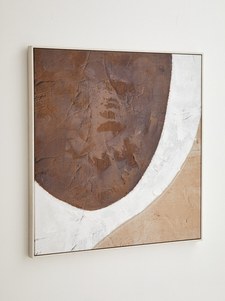 Astratto Brown & Natural Textured Wall Art