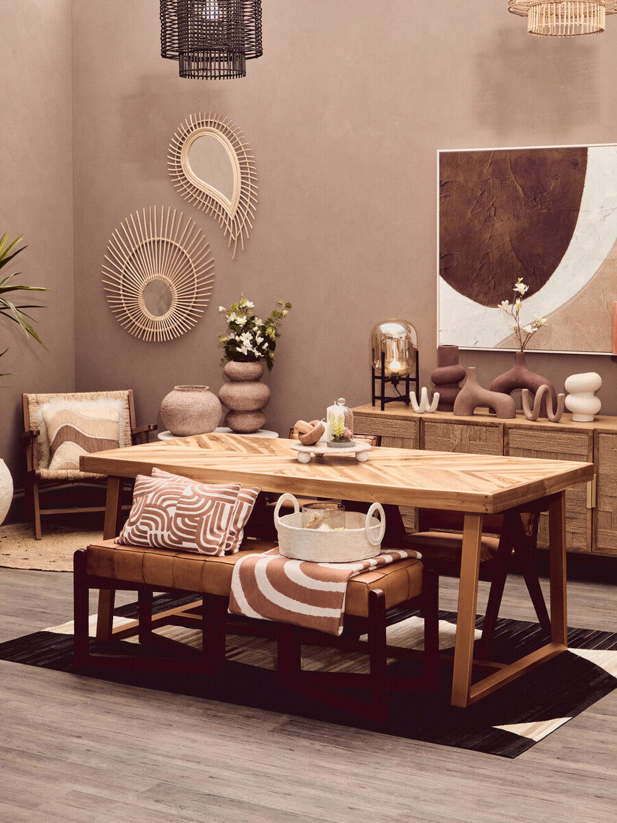 Astratto Brown & Natural Textured Wall Art