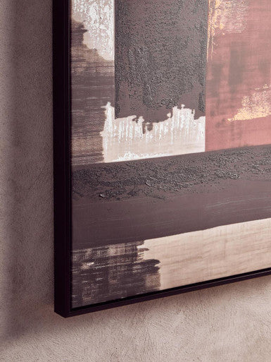 Astratto Set Of 2 Geometric Abstract Canvas Wall Art