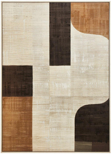 Astratto Neutral Abstract Textured Canvas Wall Art