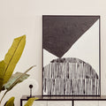 Astratto Black & White Abstract Hand Painted Wall Art