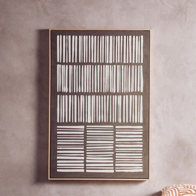 Astratto Green & Natural Textured Canvas Wall Art