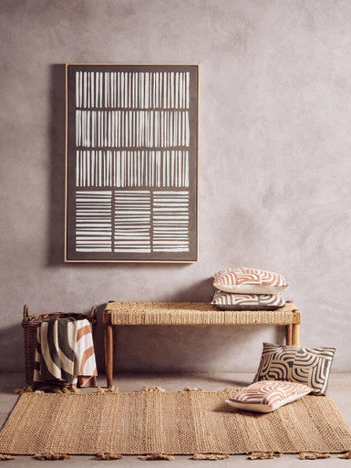 Astratto Green & Natural Textured Canvas Wall Art