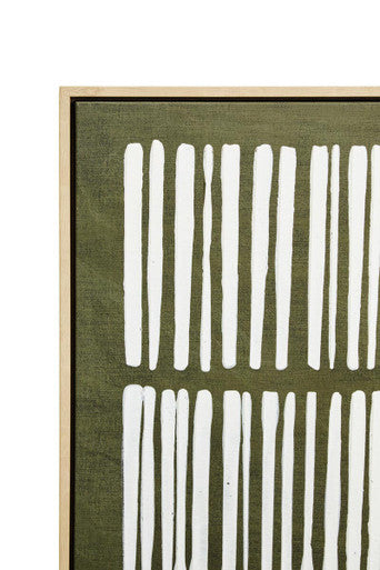 Astratto Green & Natural Textured Canvas Wall Art