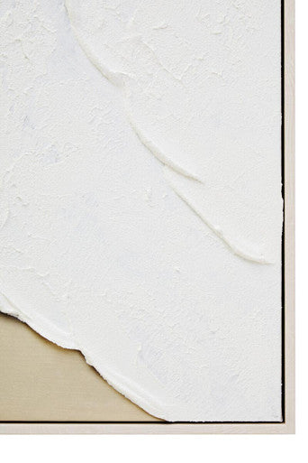 Astratto Canvas Natural & White Textured Plaster Wall Art