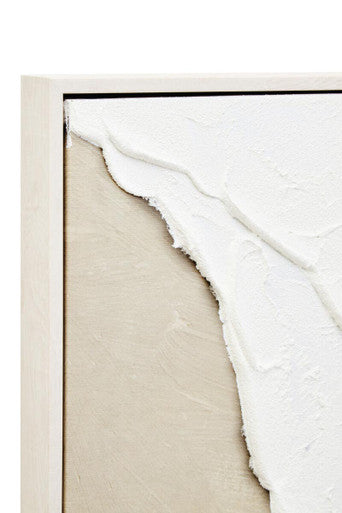 Astratto Canvas Natural & White Textured Plaster Wall Art