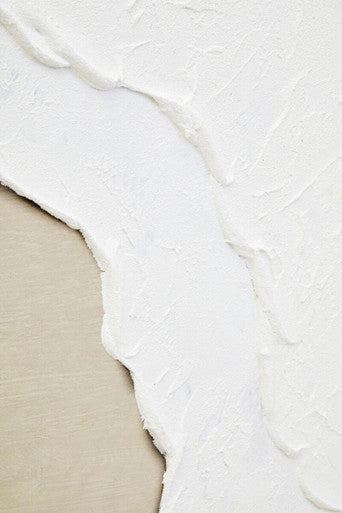 Astratto Canvas Natural & White Textured Plaster Wall Art