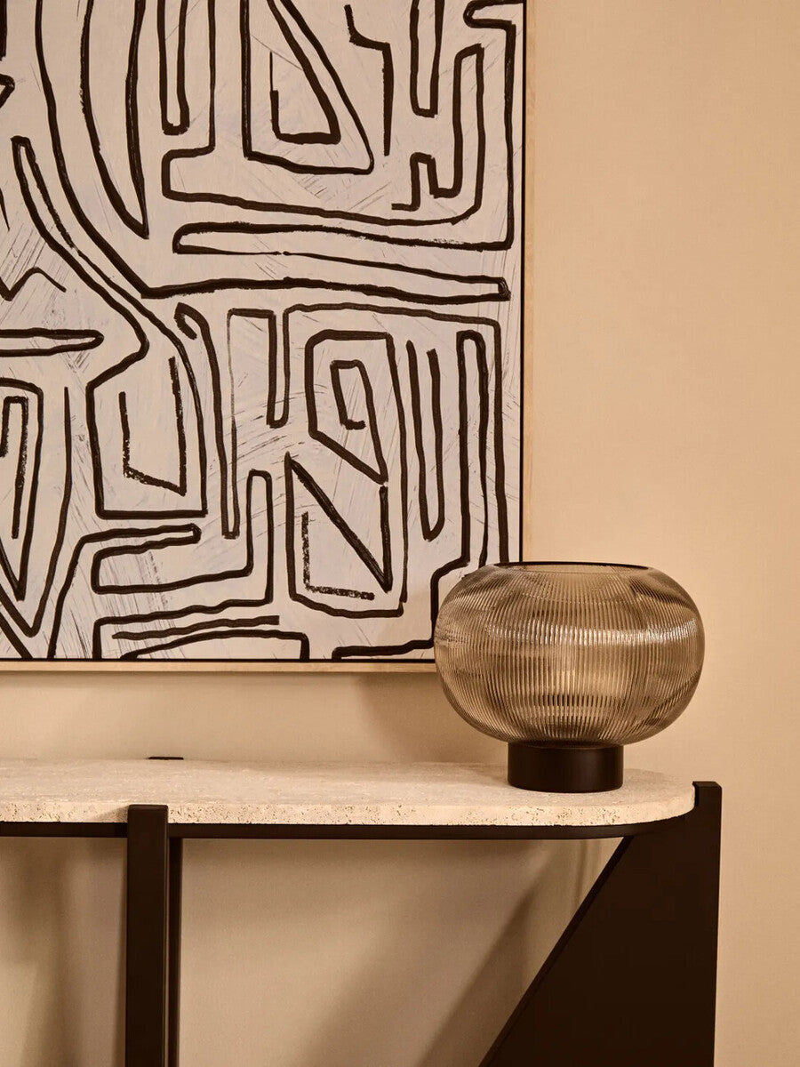 Astratto Abstract Black & Cream Textured Wall Art