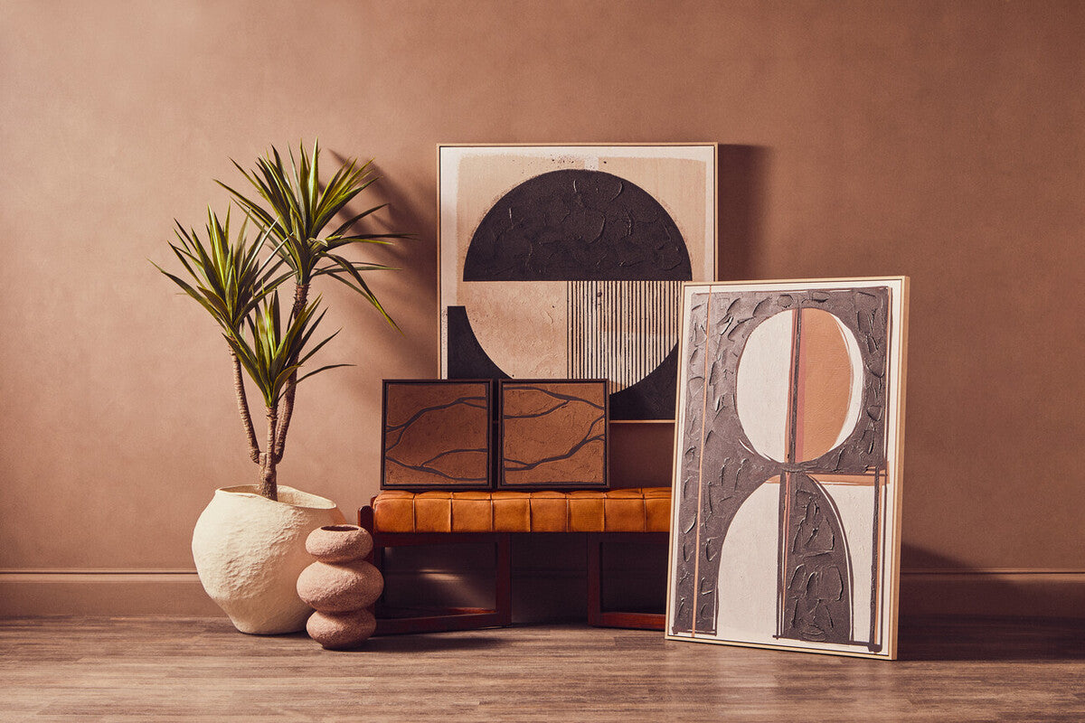 Astratto Black & Cream Wall Art