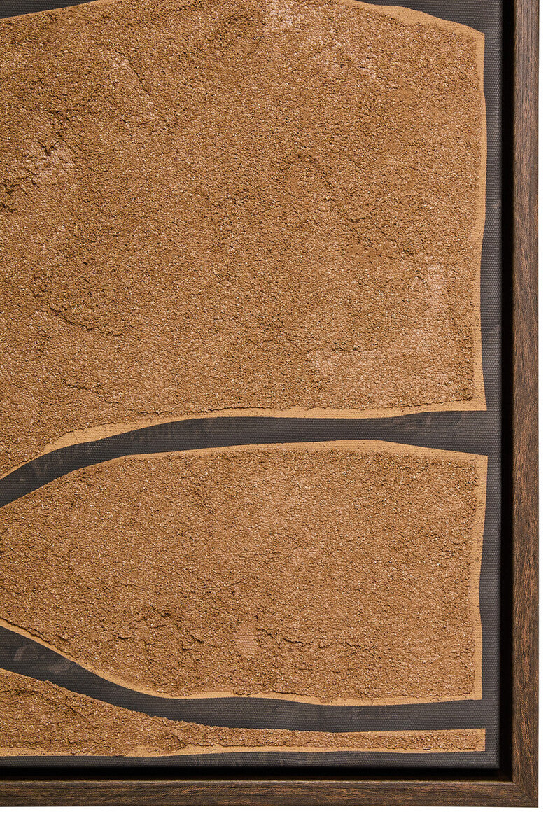 Astratto Set Of 2 Brown & Black Textured Wall Art