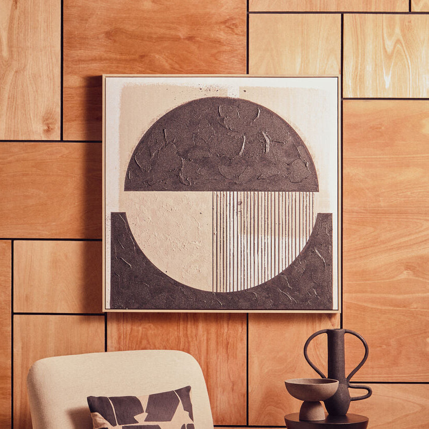 Astratto Black & Cream Wall Art