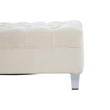 Samara Sand Fabric Footstool