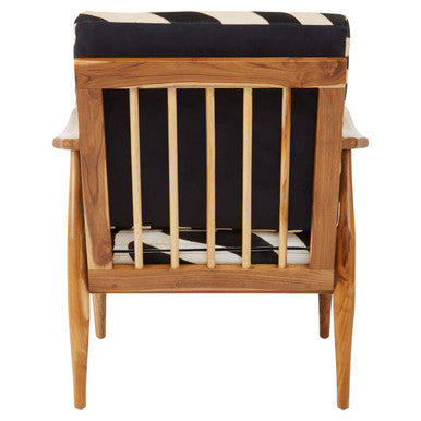 Kendari Zebra Design Hair On Leather Armchair