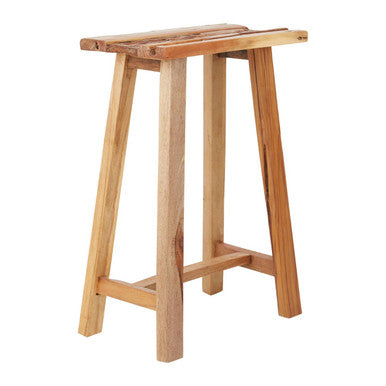 Kendari Teak Wood Brown Rustic Stool