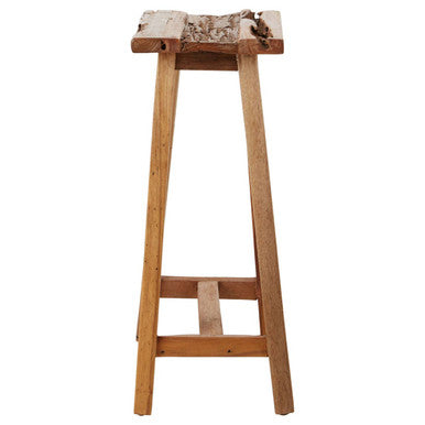 Kendari Teak Wood Brown Rustic Stool