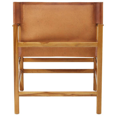 Kendari Brown Cow Leather Chair