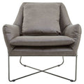 Hugo Grey Leather Chair