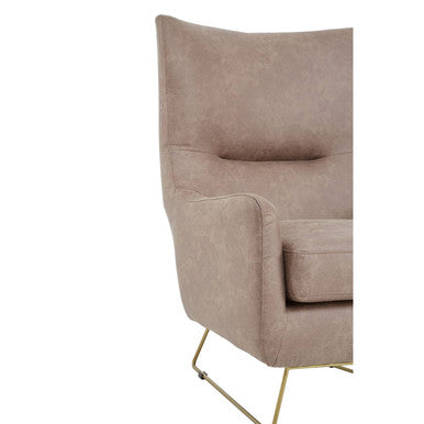 Henry Light Brown Leather Armchair