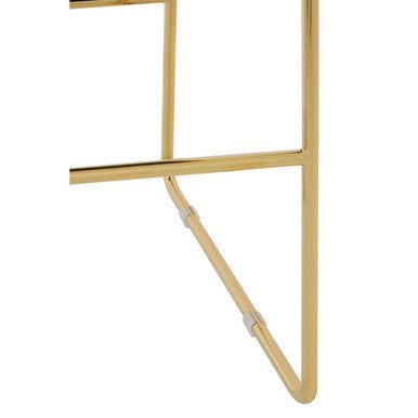 Piermount Mink Velvet & Gold Bar Stool