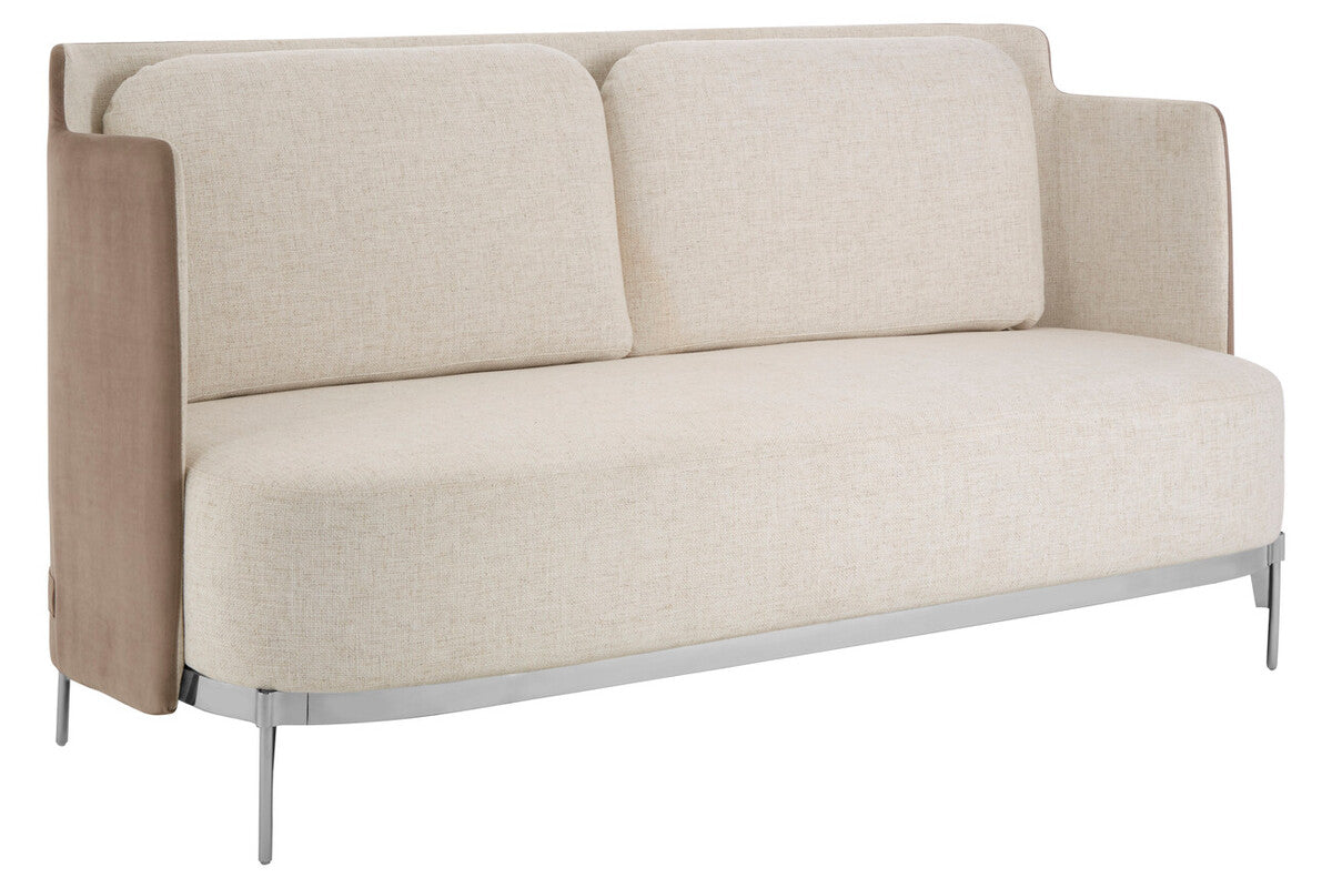 Piermount Ivory & Mink 2 Seat Sofa