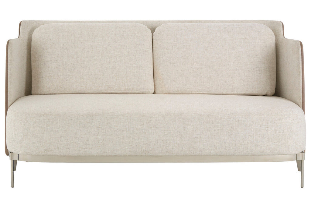 Piermount Ivory & Mink 2 Seat Sofa