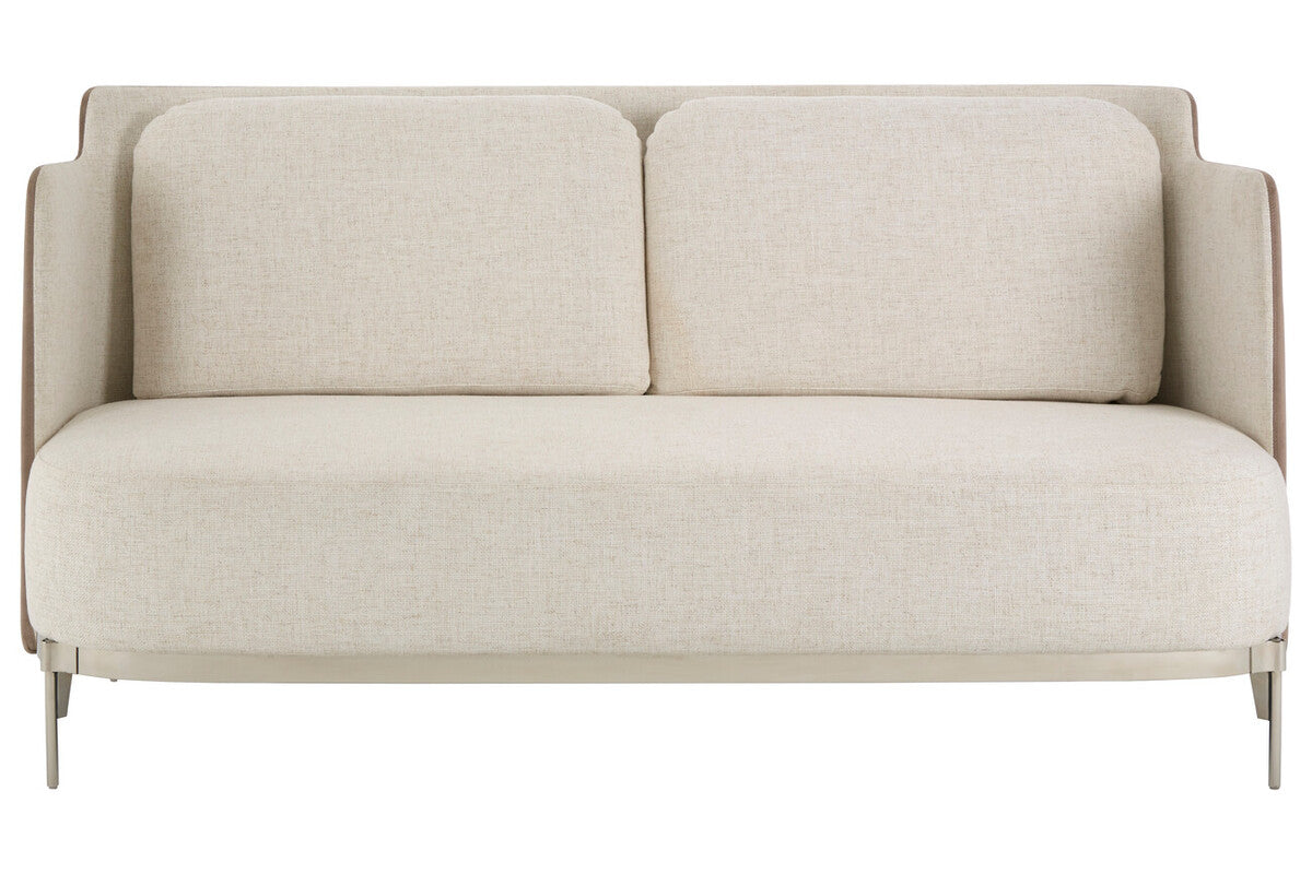 Piermount Ivory & Mink 2 Seat Sofa