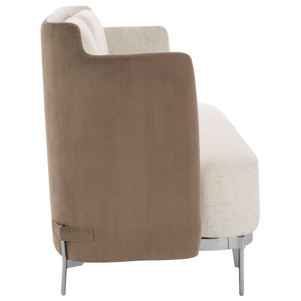 Piermount Ivory & Mink 2 Seat Sofa