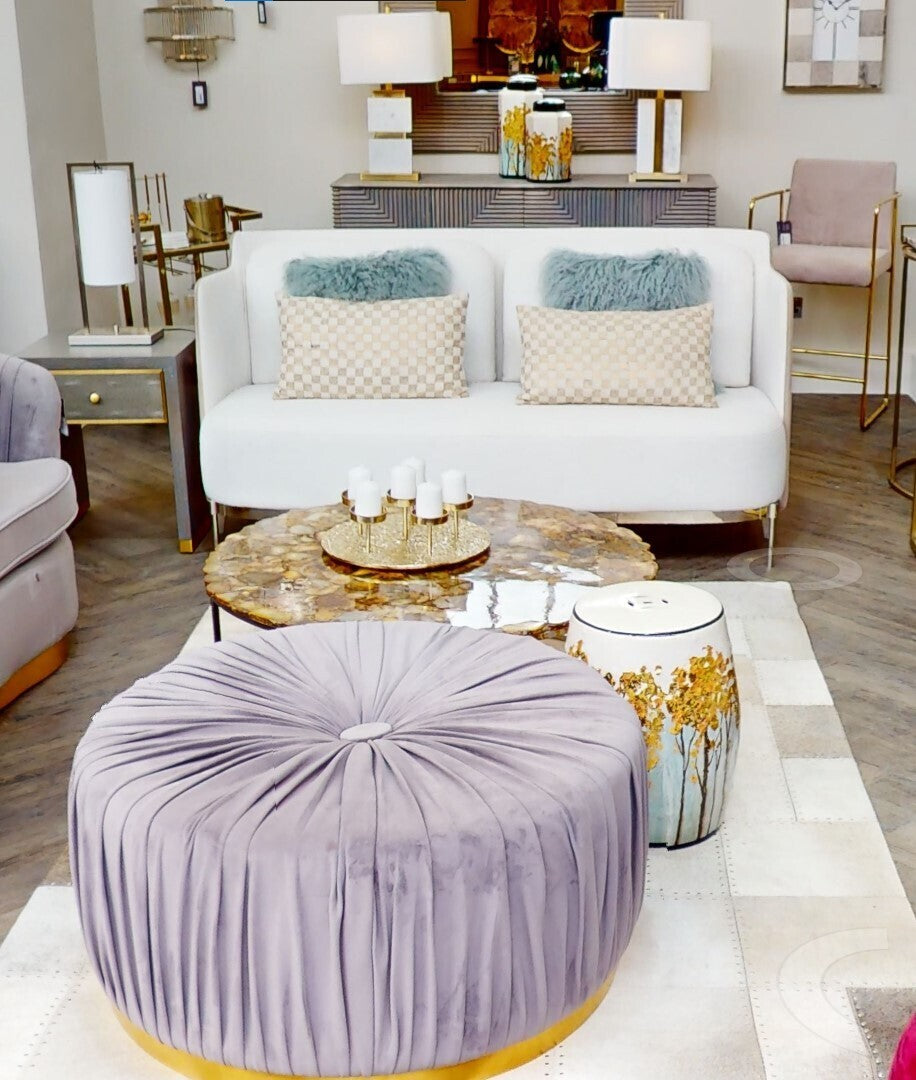 Piermount Ivory & Mink 2 Seat Sofa