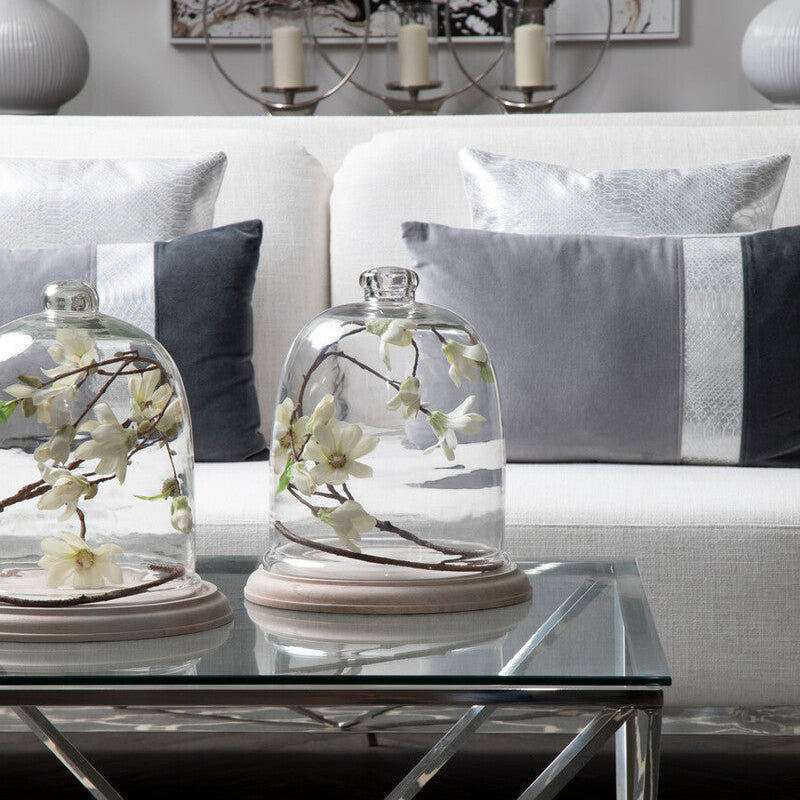 Piermount Ivory & Mink 2 Seat Sofa