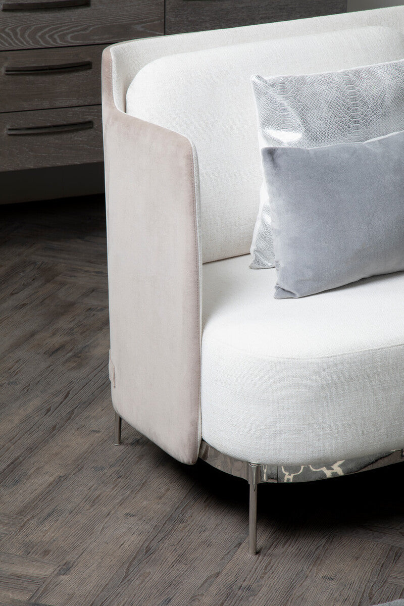 Piermount Ivory & Mink 2 Seat Sofa