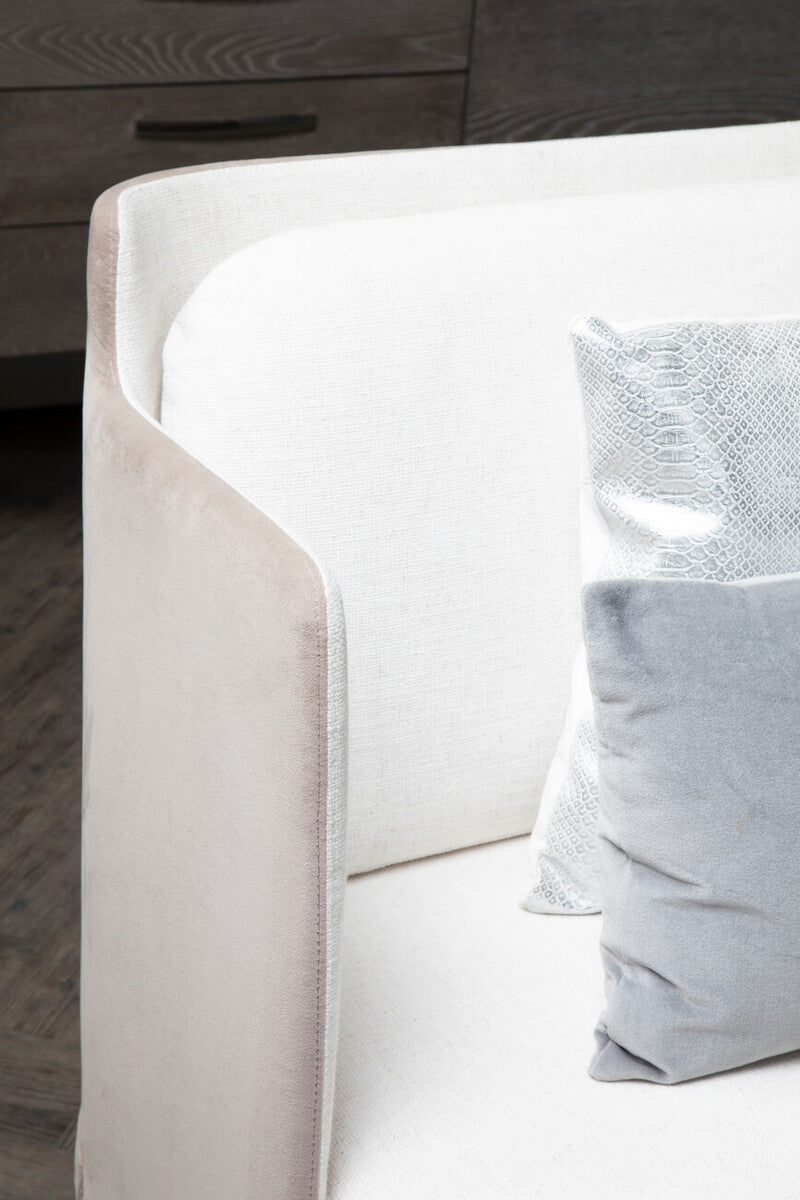 Piermount Ivory & Mink 2 Seat Sofa