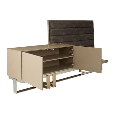 Demas Media Unit With Wall Panel
