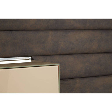 Demas Media Unit With Wall Panel