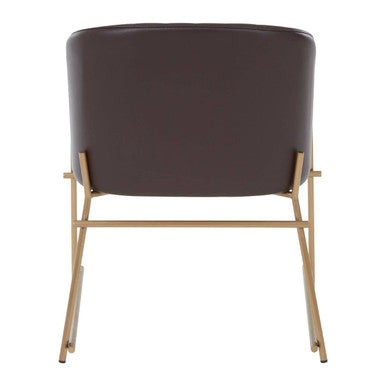 Delta Brown Leather Dining Chair