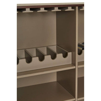 Delta Walnut Veneer Drinks Cabinet