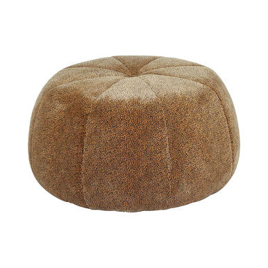Manhattan Leopard Print Pouffe Velvet Brass