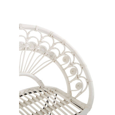 Manado White Natural Rattan Chair