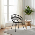 Manado Black Natural Rattan Chair