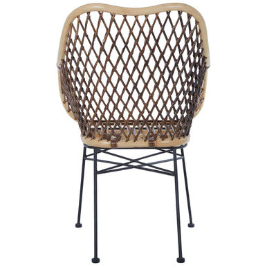Manado Natural Rattan & Metal Chair