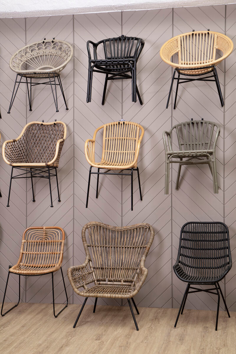 Manado Natural Rattan & Metal Chair