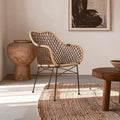 Manado Natural Rattan & Metal Chair