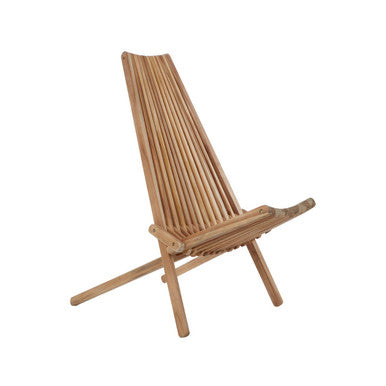 Manado Wooden Natural Contemporary Lounge Chair