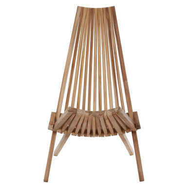 Manado Wooden Natural Contemporary Lounge Chair