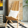 Manado Wooden Natural Contemporary Lounge Chair