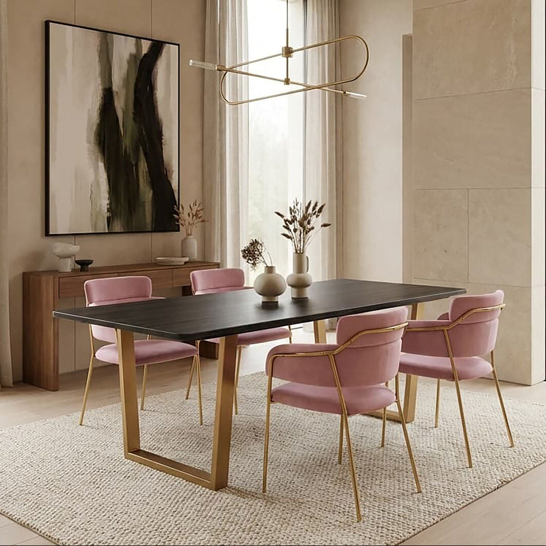 Tamzin Pink Velvet Dining Chair