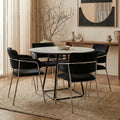 Tamzin Black Velvet Dining Chair