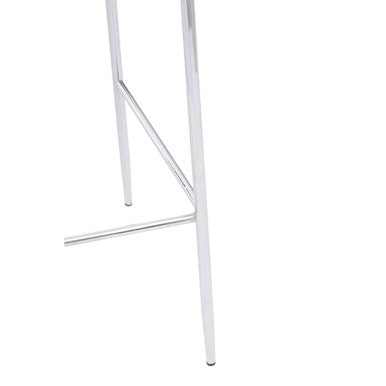 Tamzin Blue Velvet Chrome Bar Chair